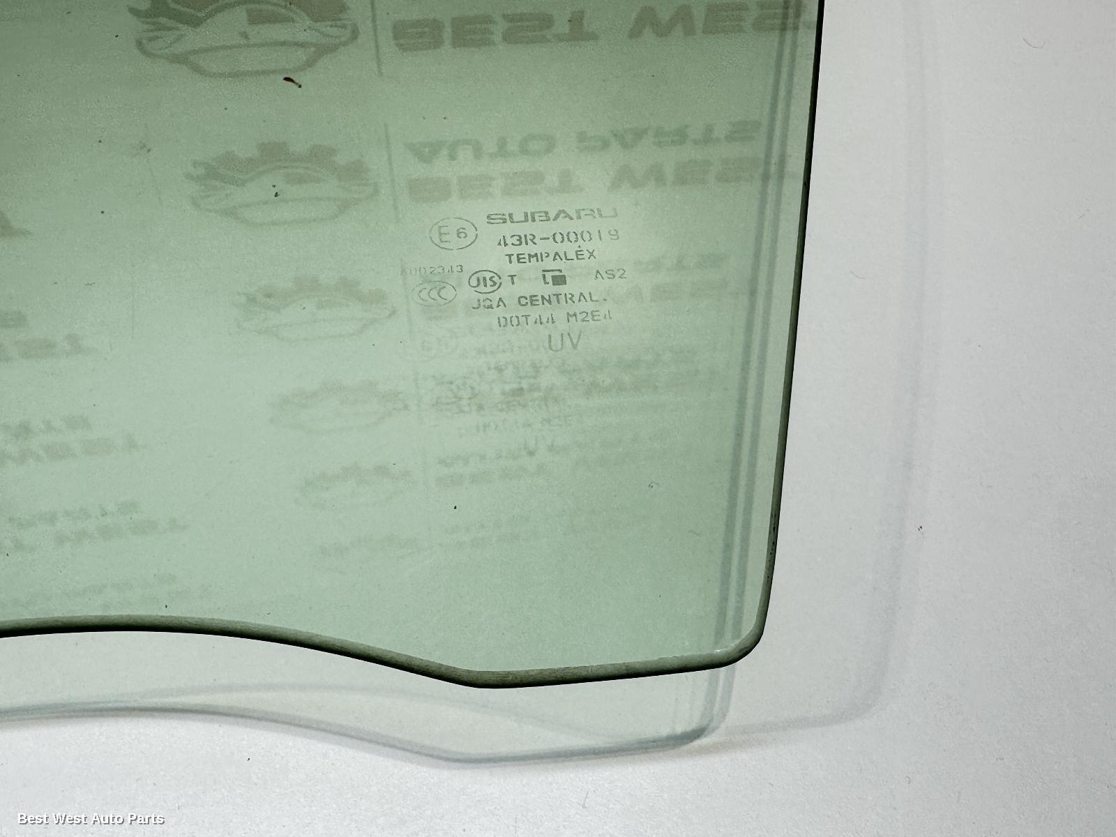 2018 SUBARU XV Left Front Door Window