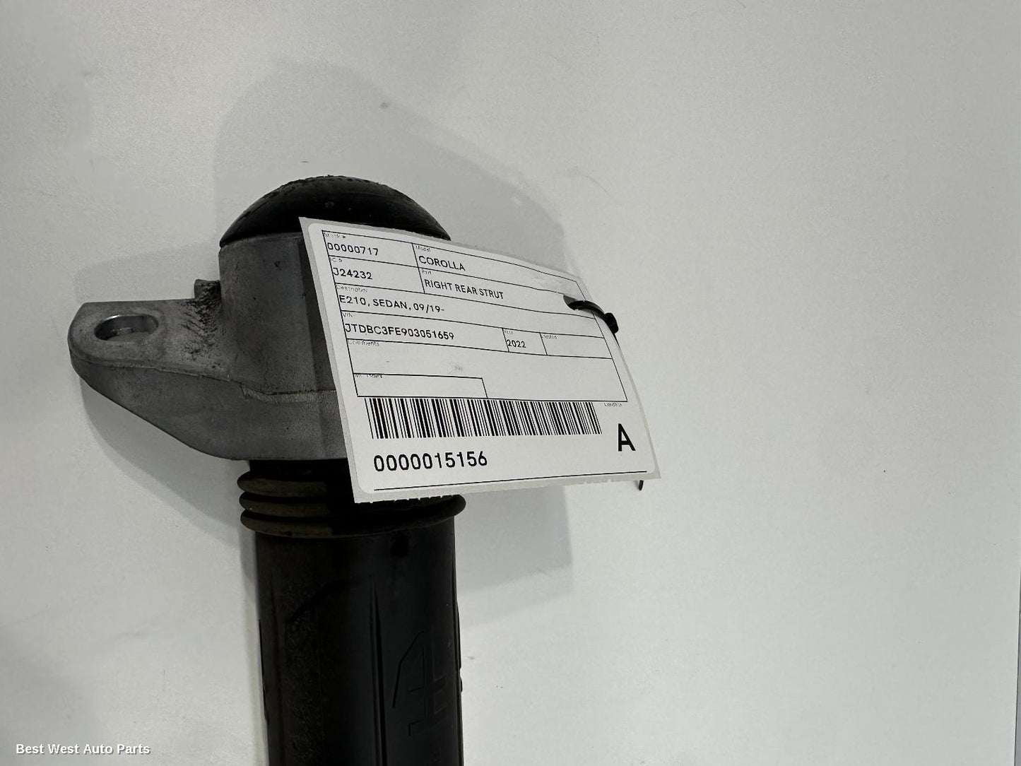 2022 TOYOTA COROLLA Right Rear Strut