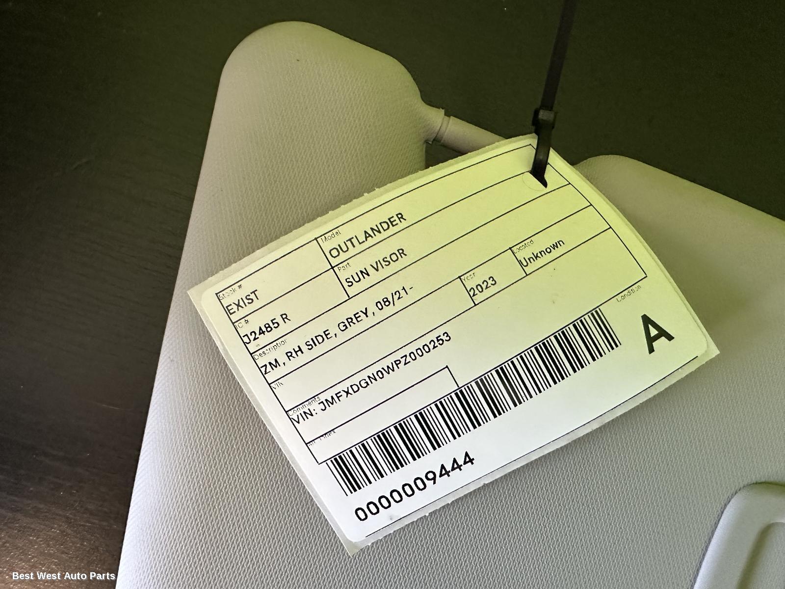 2023 MITSUBISHI OUTLANDER Sunvisor