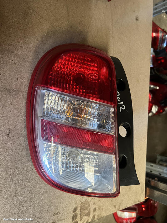 2012 NISSAN MICRA Left Taillight
