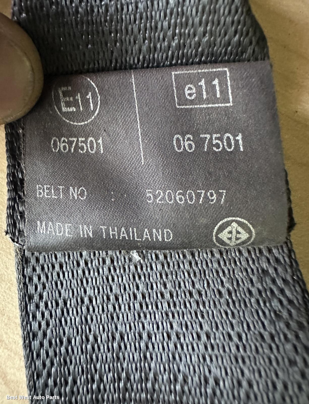 2016 HOLDEN COLORADO Seatbelt/Stalk