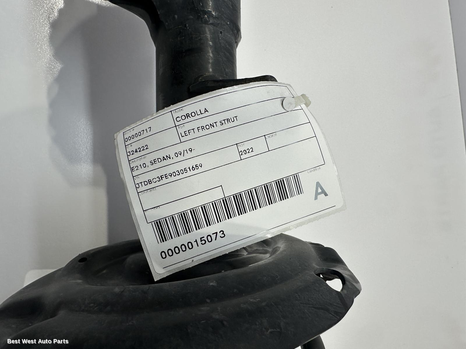 2022 TOYOTA COROLLA Left Front Strut