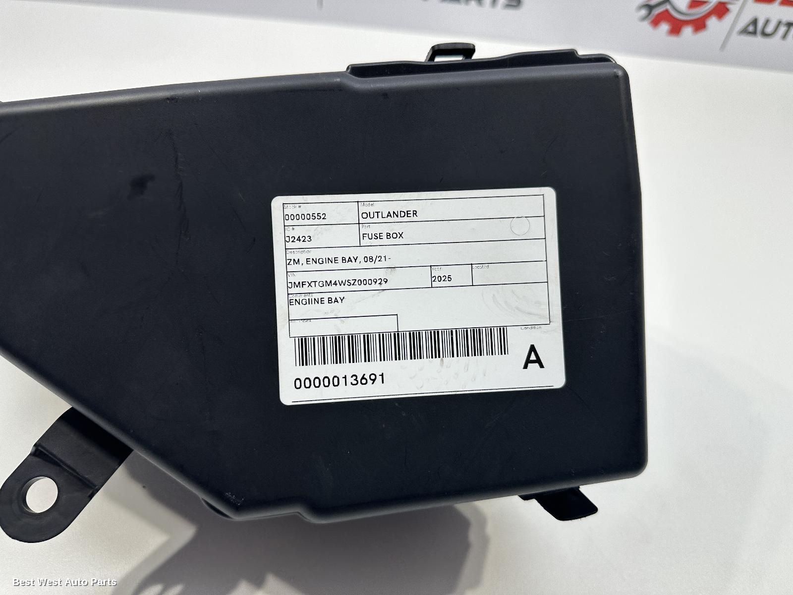 2025 MITSUBISHI OUTLANDER Fuse Box