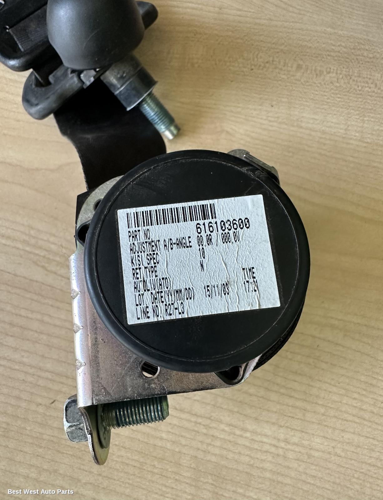 2016 HOLDEN COLORADO Seatbelt/Stalk