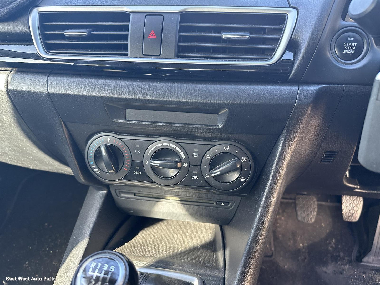 2014 MAZDA 3 Heater/Ac Controls