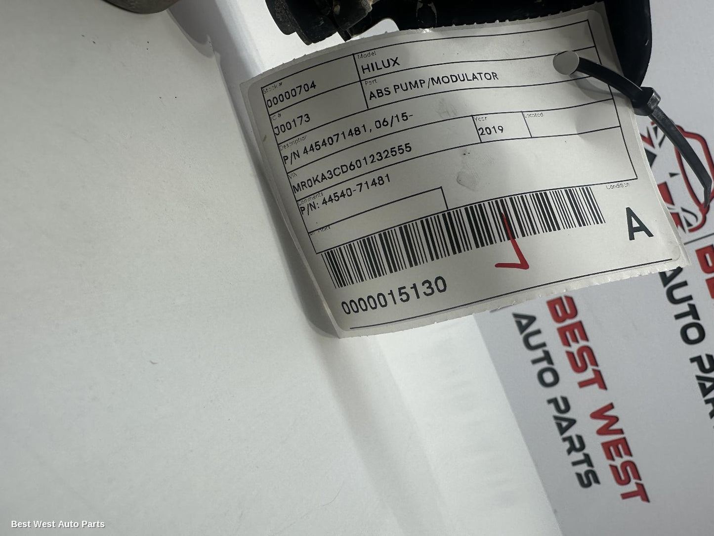 2019 TOYOTA HILUX Abs Pump/Modulator