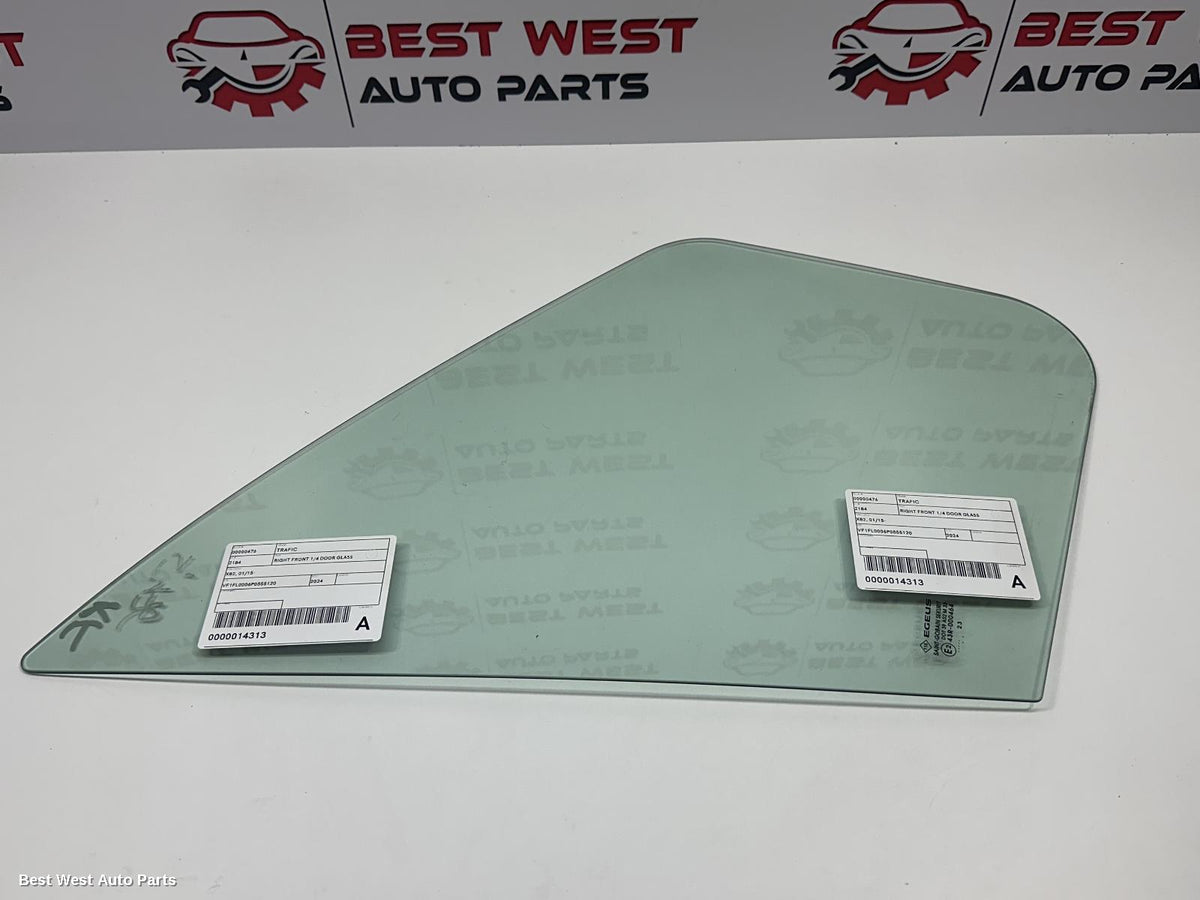2024 RENAULT TRAFIC Right Front 1/4 Door Glass