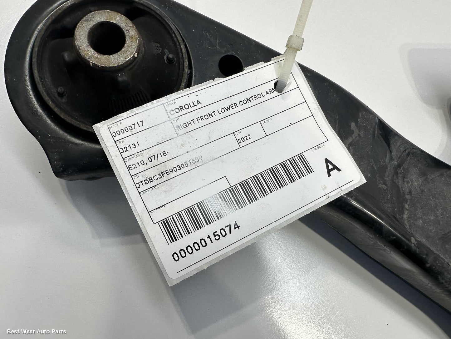 2022 TOYOTA COROLLA Right Front Lower Control Arm