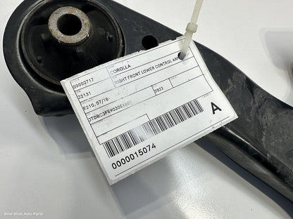 2022 TOYOTA COROLLA Right Front Lower Control Arm