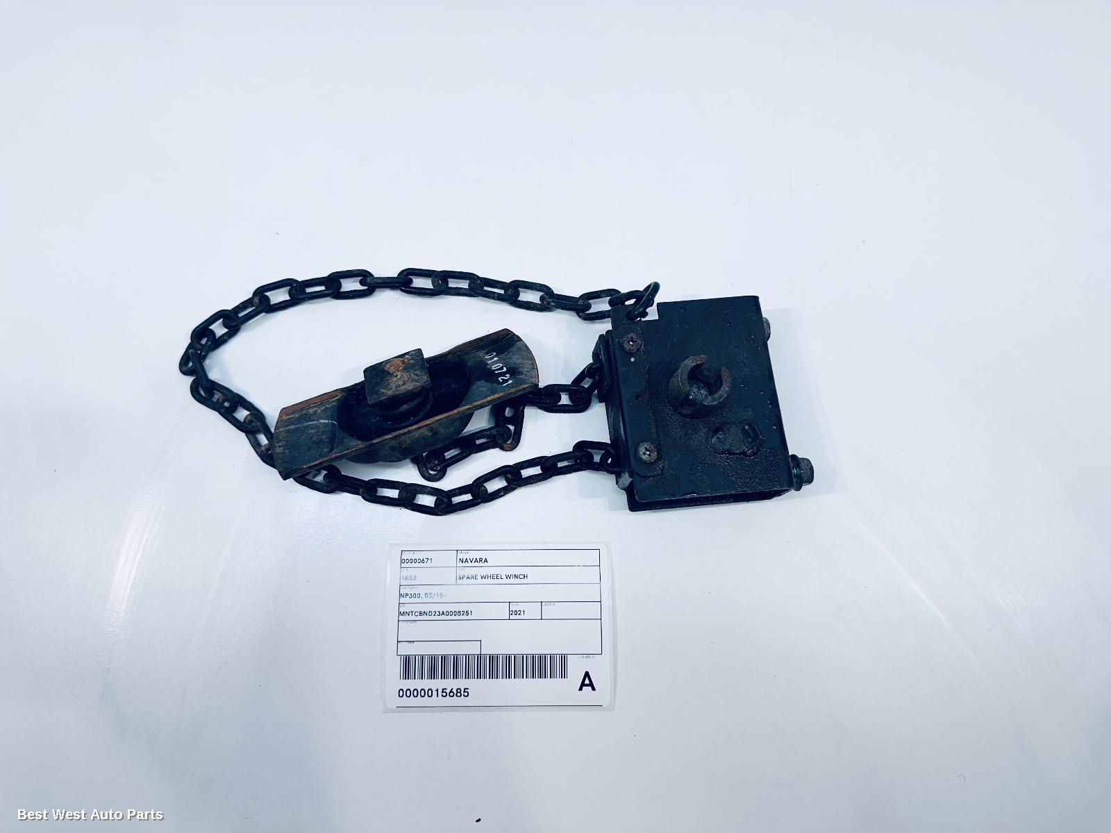 2021 NISSAN NAVARA Spare Wheel Winch