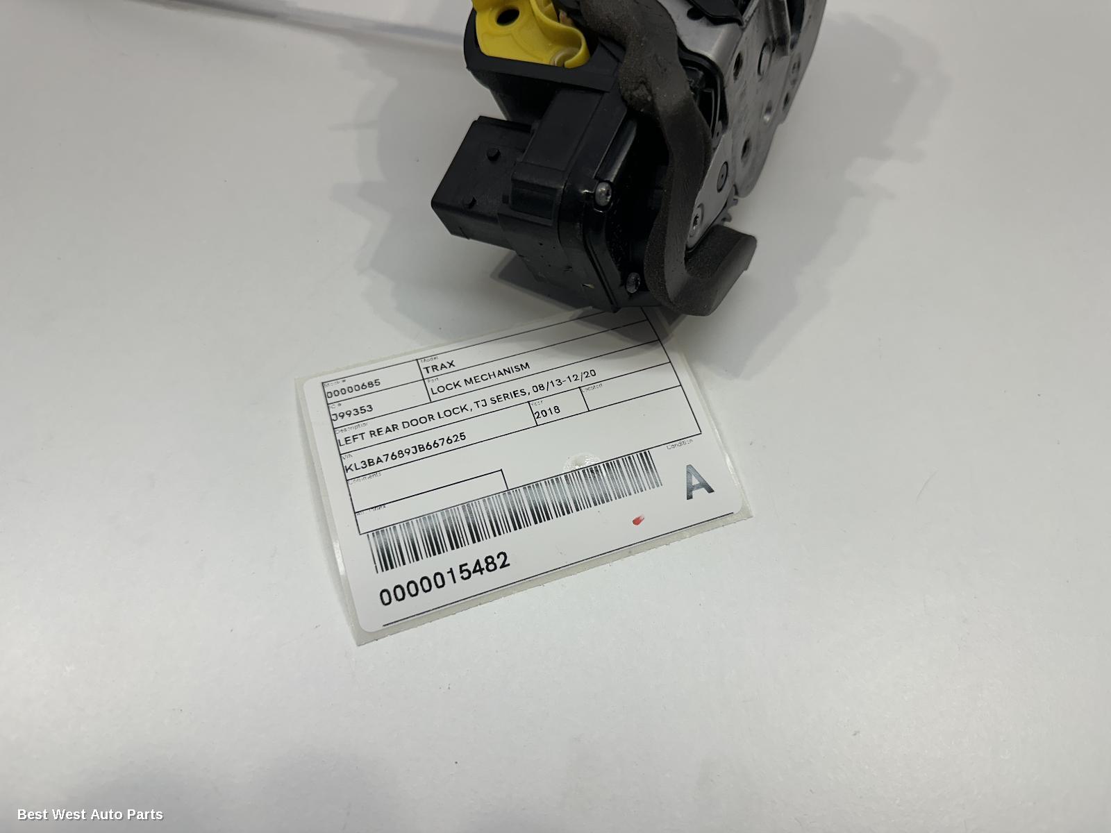 2018 HOLDEN TRAX Door/Boot/Gate Lock