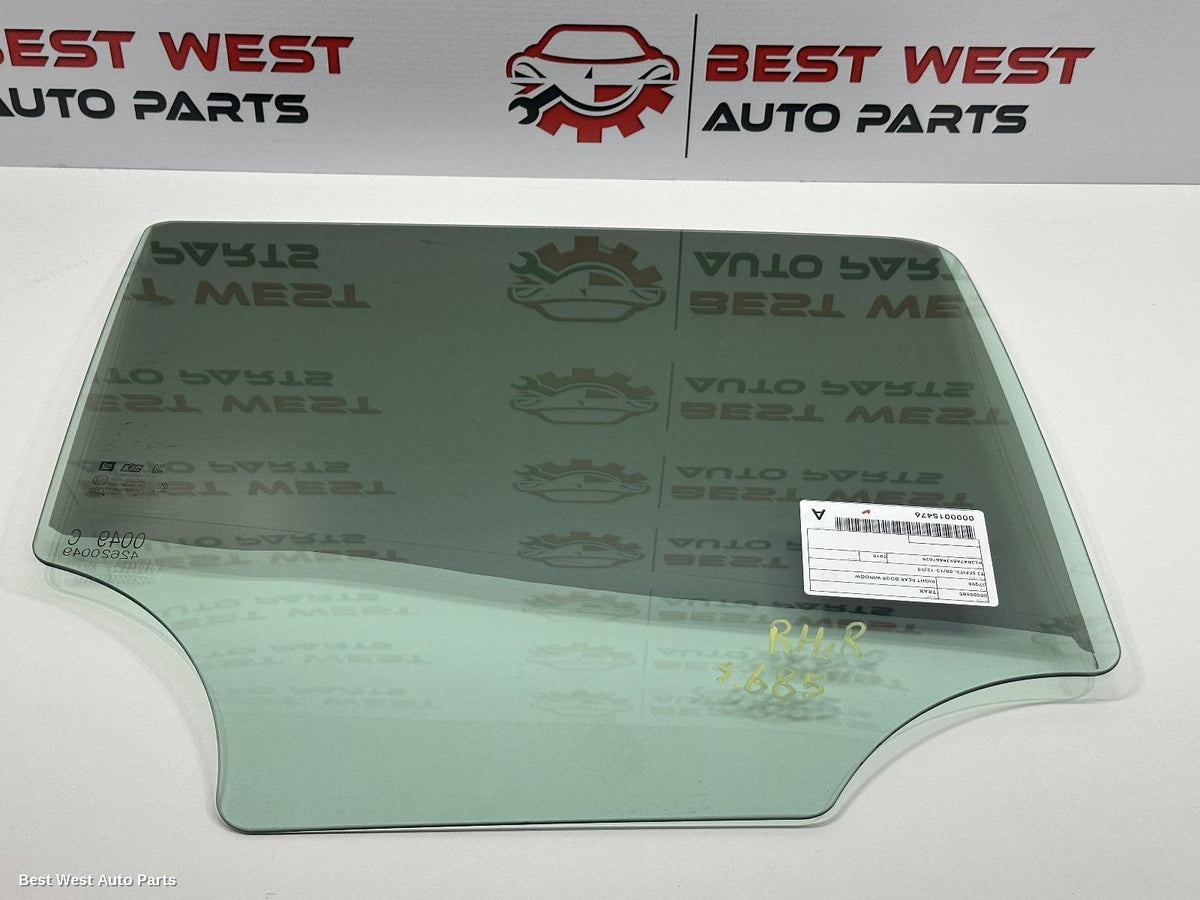 2018 HOLDEN TRAX Right Rear Door Window