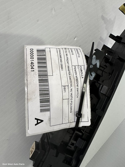 2021 TOYOTA COROLLA Pwr Dr Wind Switch