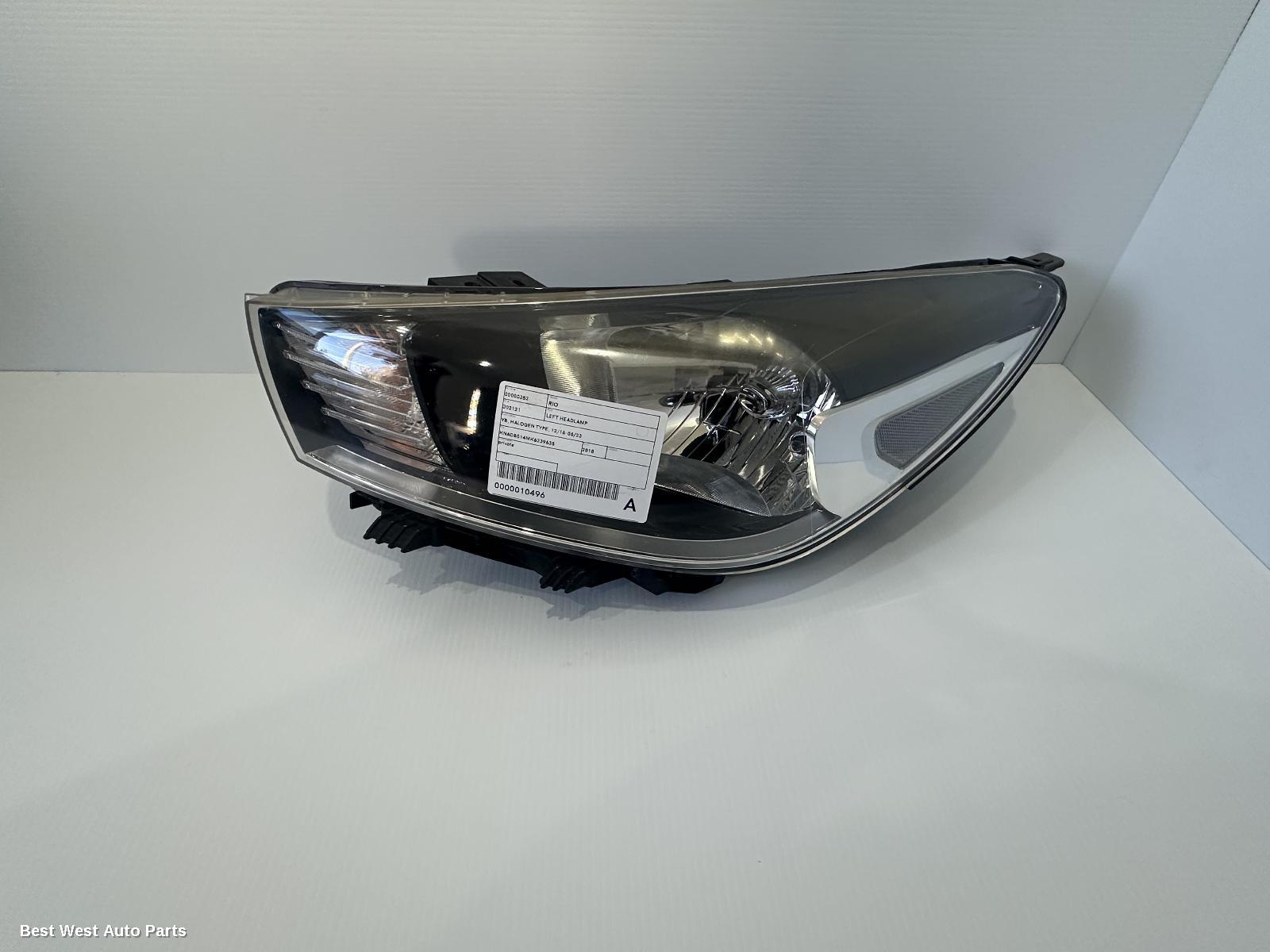 2018 KIA RIO Left Headlamp