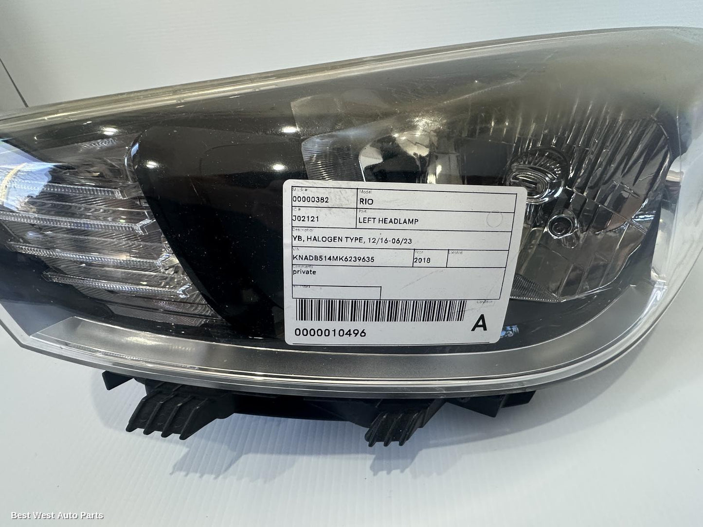 2018 KIA RIO Left Headlamp