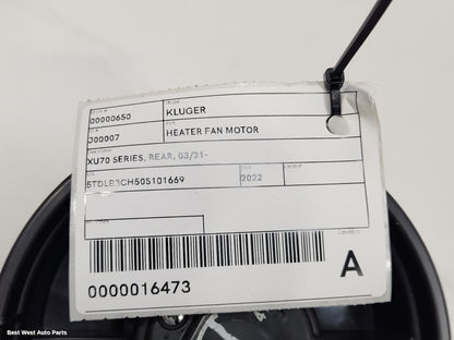 2022 TOYOTA KLUGER Heater Fan Motor
