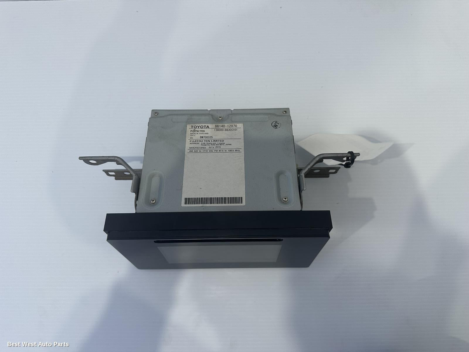 2015 TOYOTA COROLLA Radio/Cd/Dvd/Sat/Tv