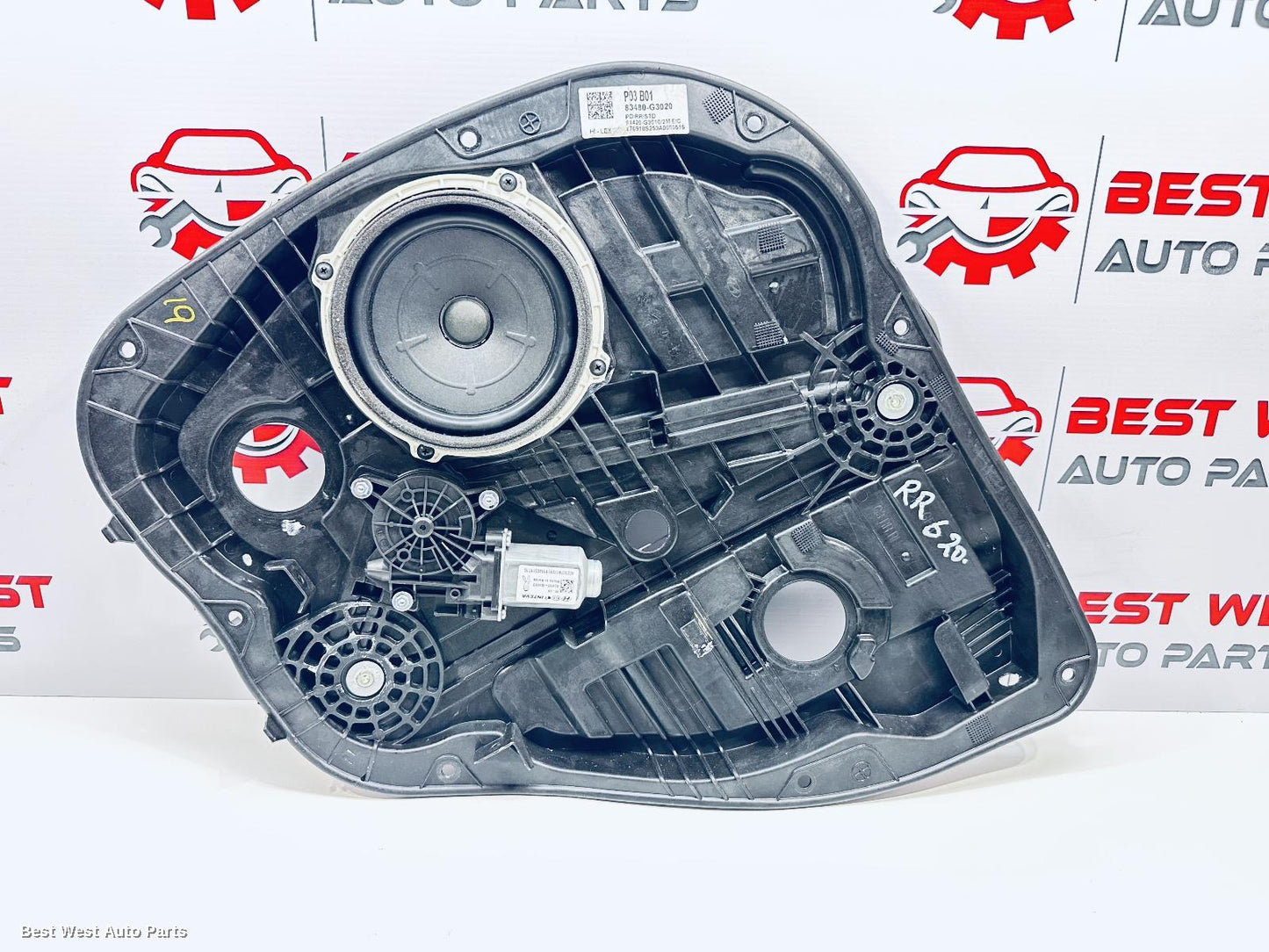2018 HYUNDAI I30 Right Rear Wnd Reg/Motor
