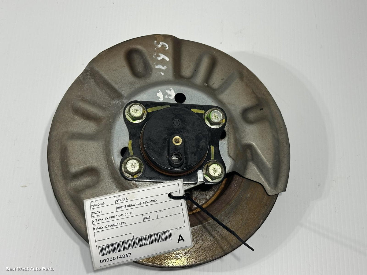 2023 SUZUKI VITARA Right Rear Hub Assembly