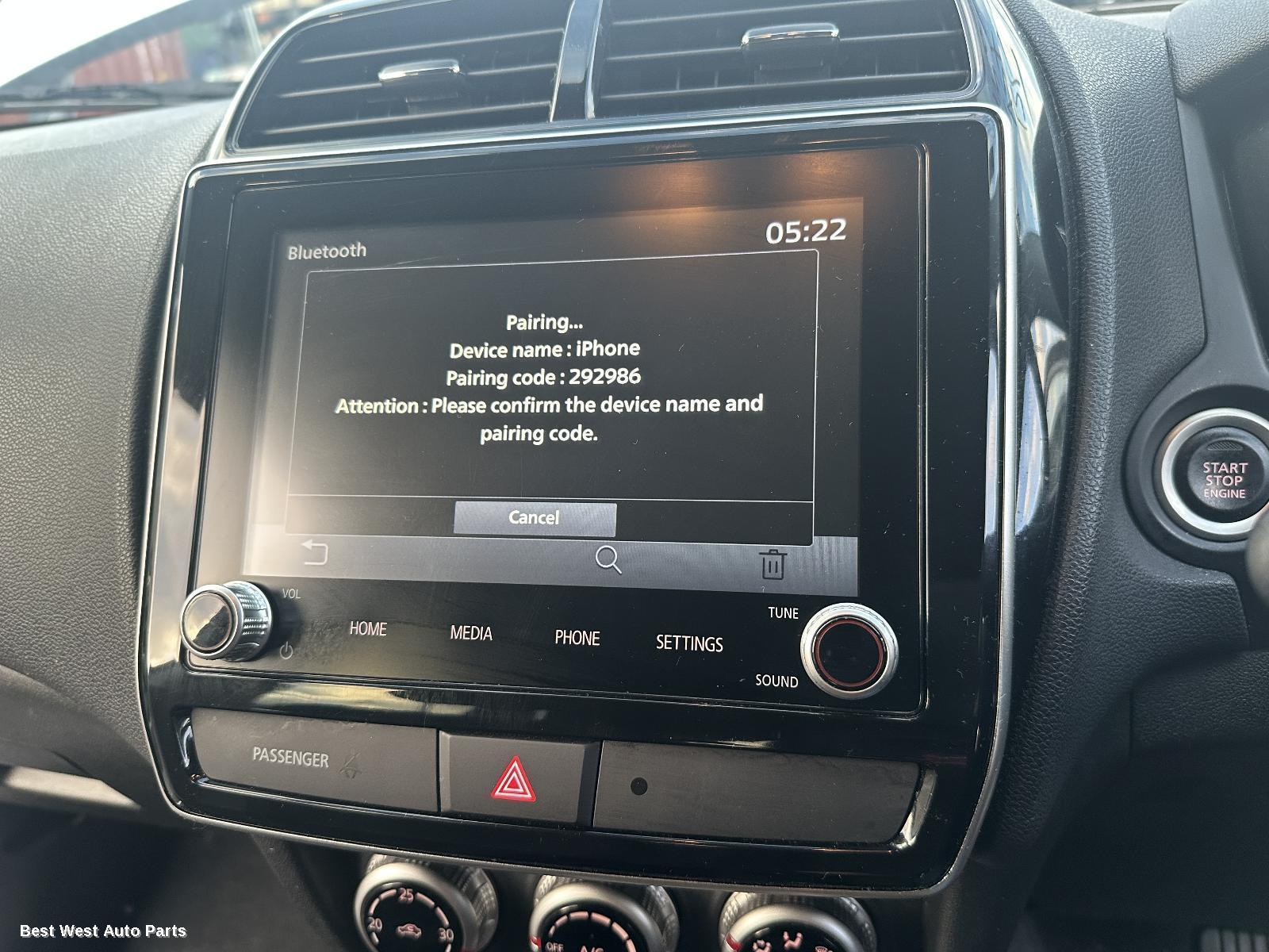 2024 MITSUBISHI ASX Radio/Cd/Dvd/Sat/Tv