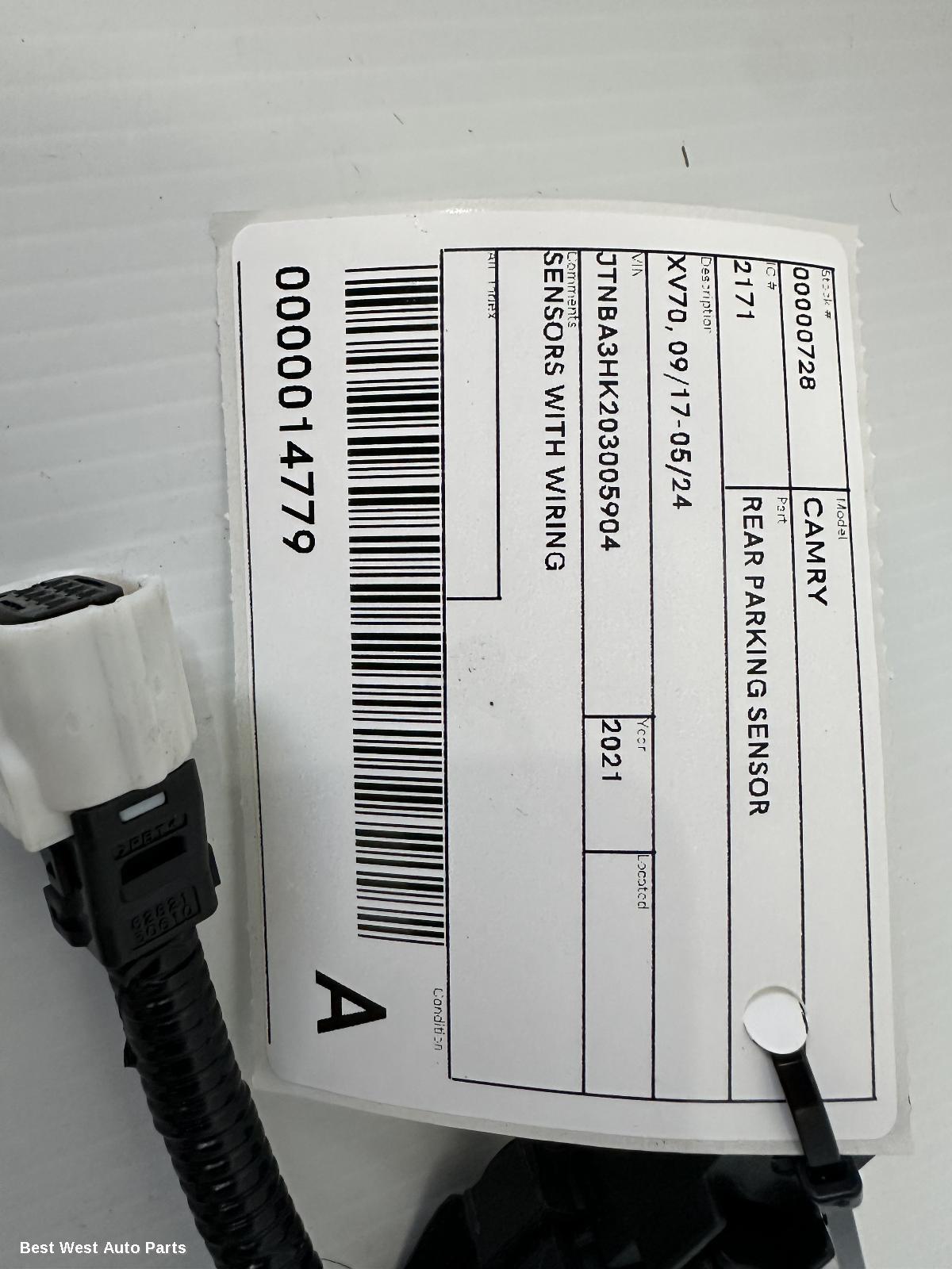 2021 TOYOTA CAMRY REAR_PARKING_SENSOR