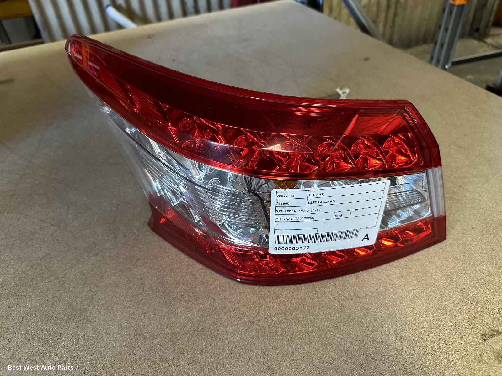 2015 NISSAN PULSAR Left Taillight