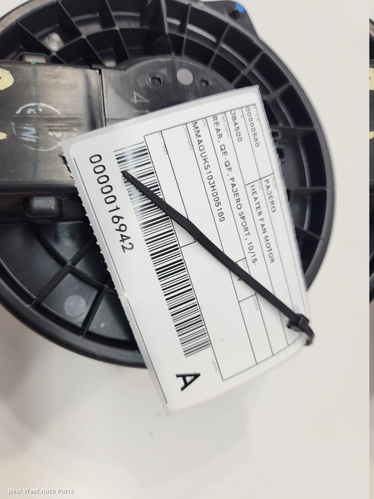 2019 MITSUBISHI PAJERO Heater Fan Motor