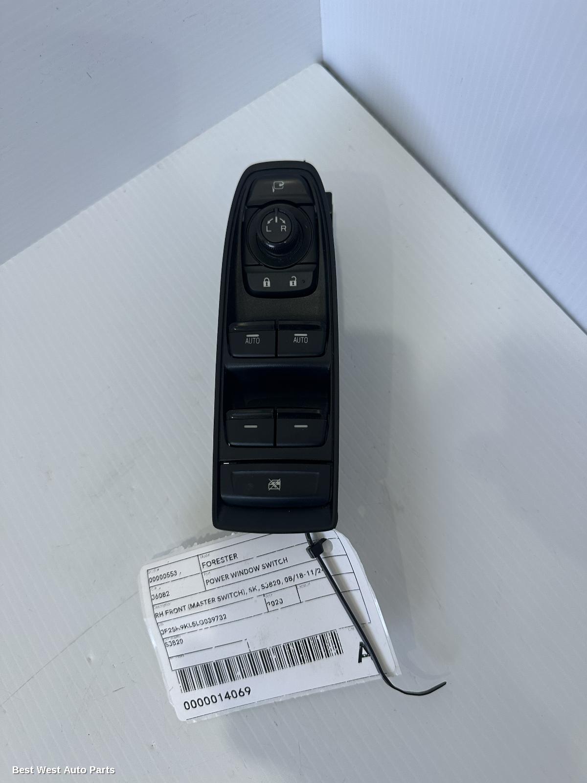 2020 SUBARU FORESTER Pwr Dr Wind Switch