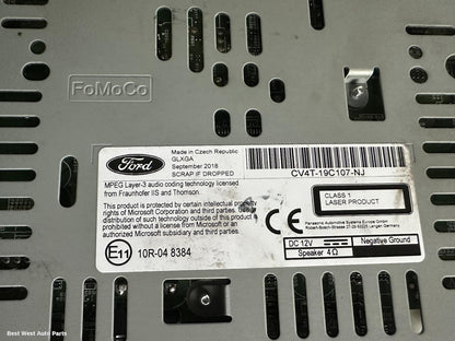 2018 FORD ESCAPE Radio/Cd/Dvd/Sat/Tv