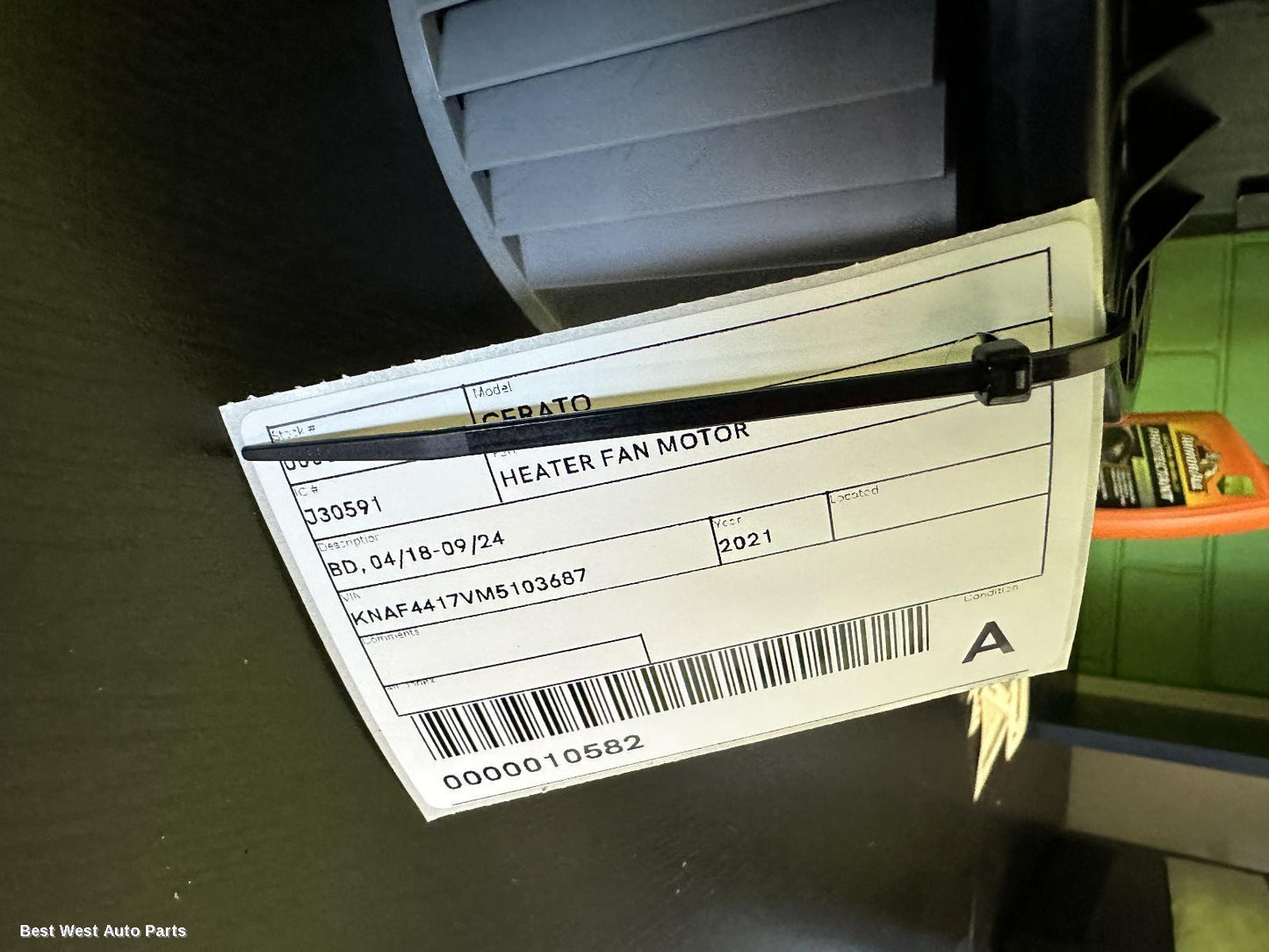 2021 KIA CERATO Heater Fan Motor