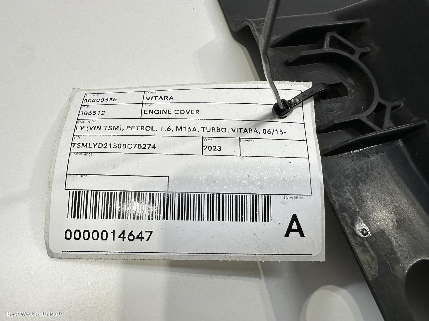 2023 SUZUKI VITARA Engine Cover