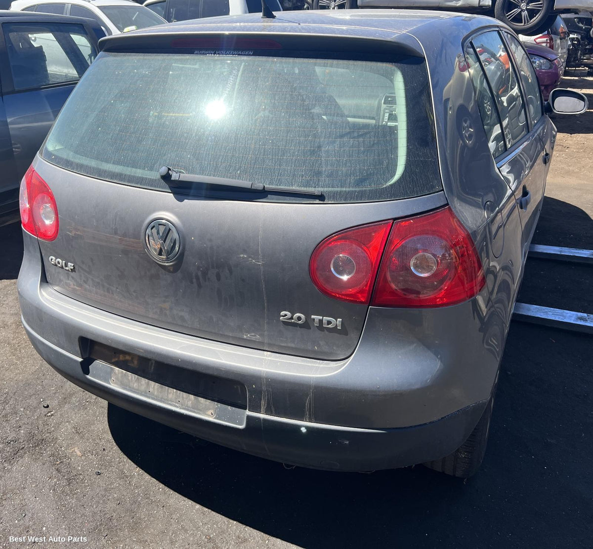 2008 VOLKSWAGEN GOLF Right Rear Door Window