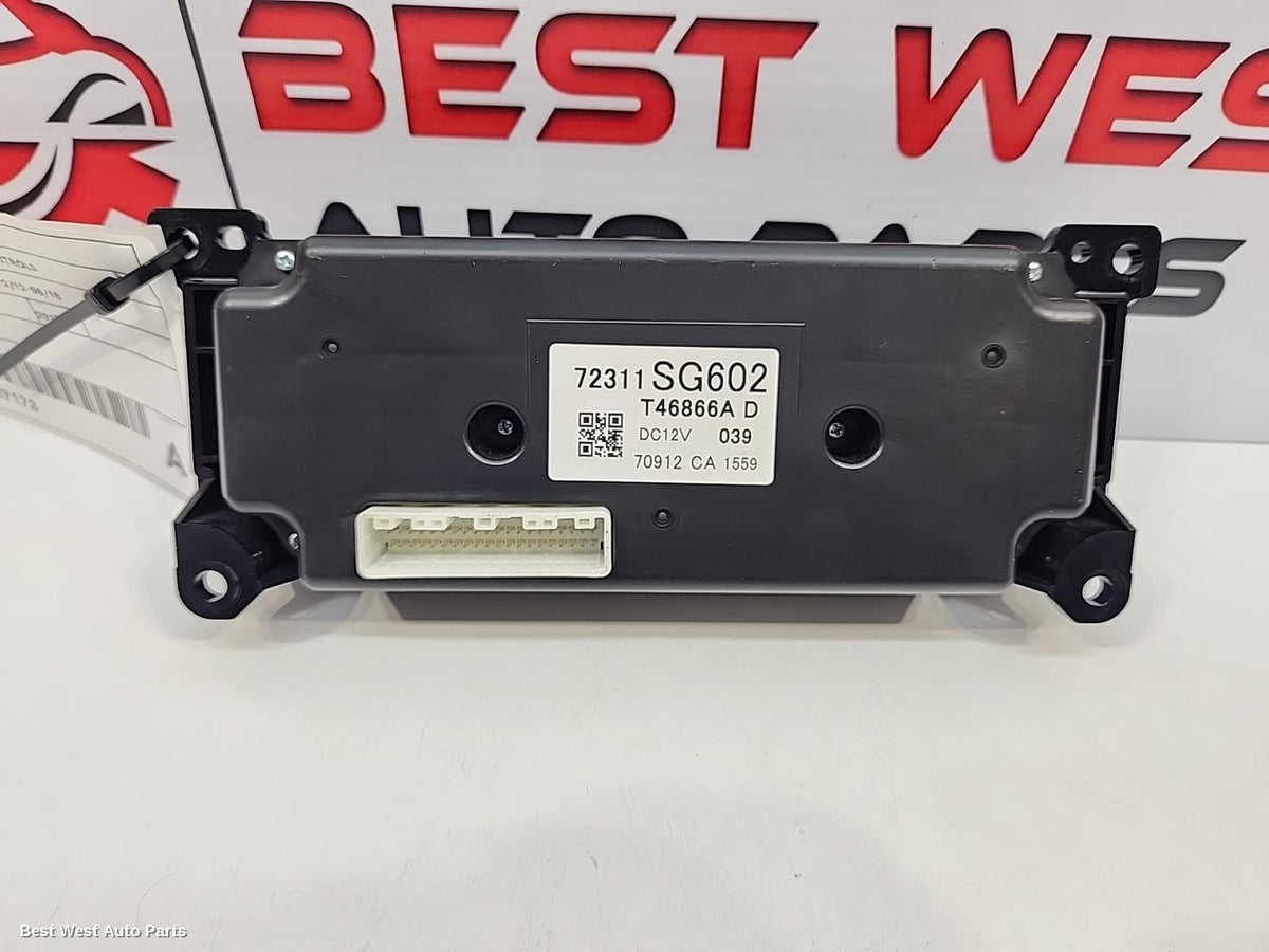 2017 SUBARU FORESTER Heater/Ac Controls