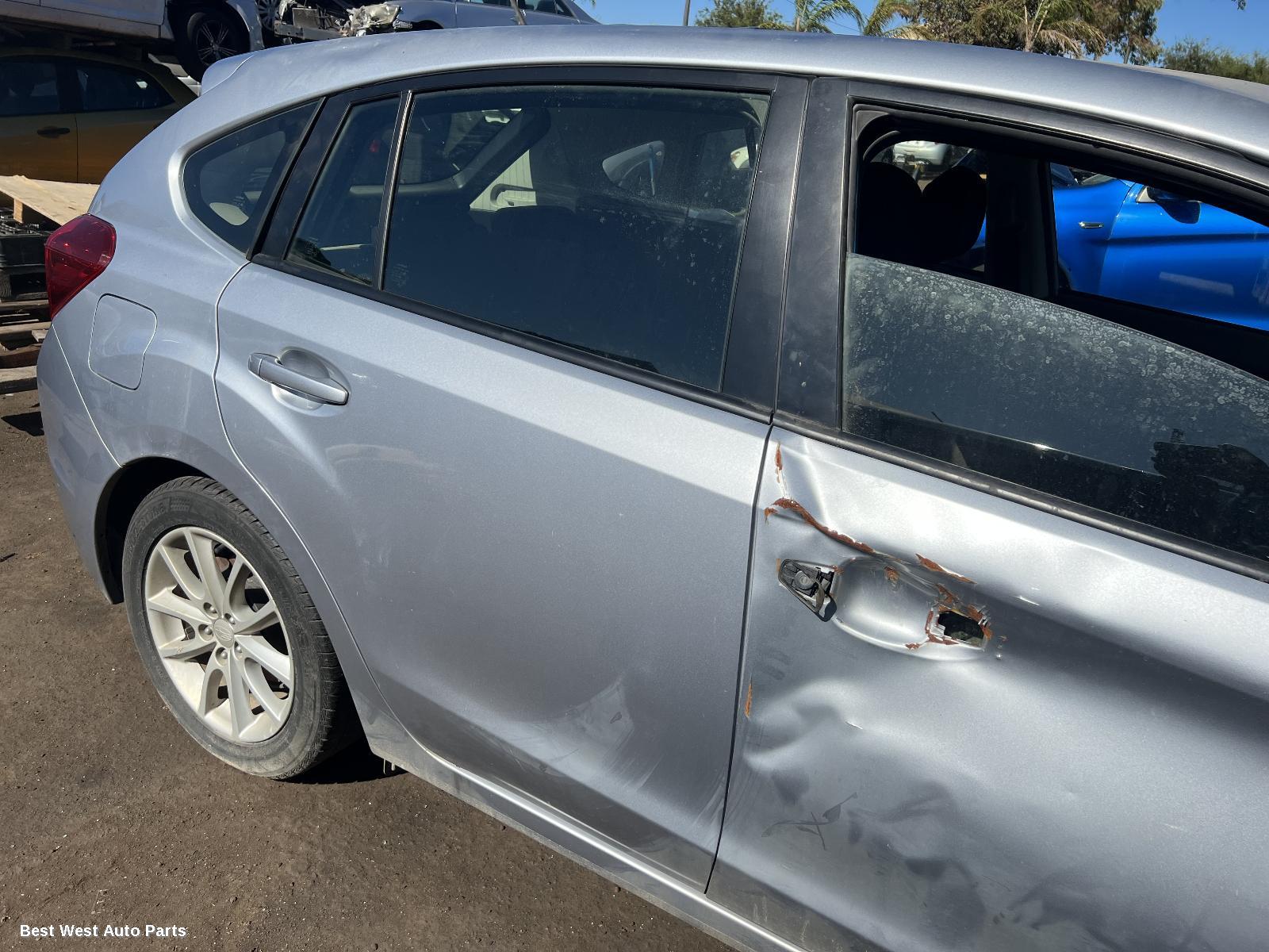 2014 SUBARU IMPREZA Right Rear Door Window