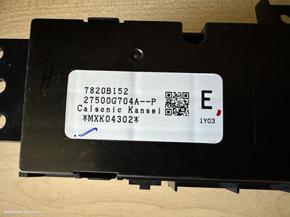 2022 MITSUBISHI OUTLANDER Heater/Ac Controls