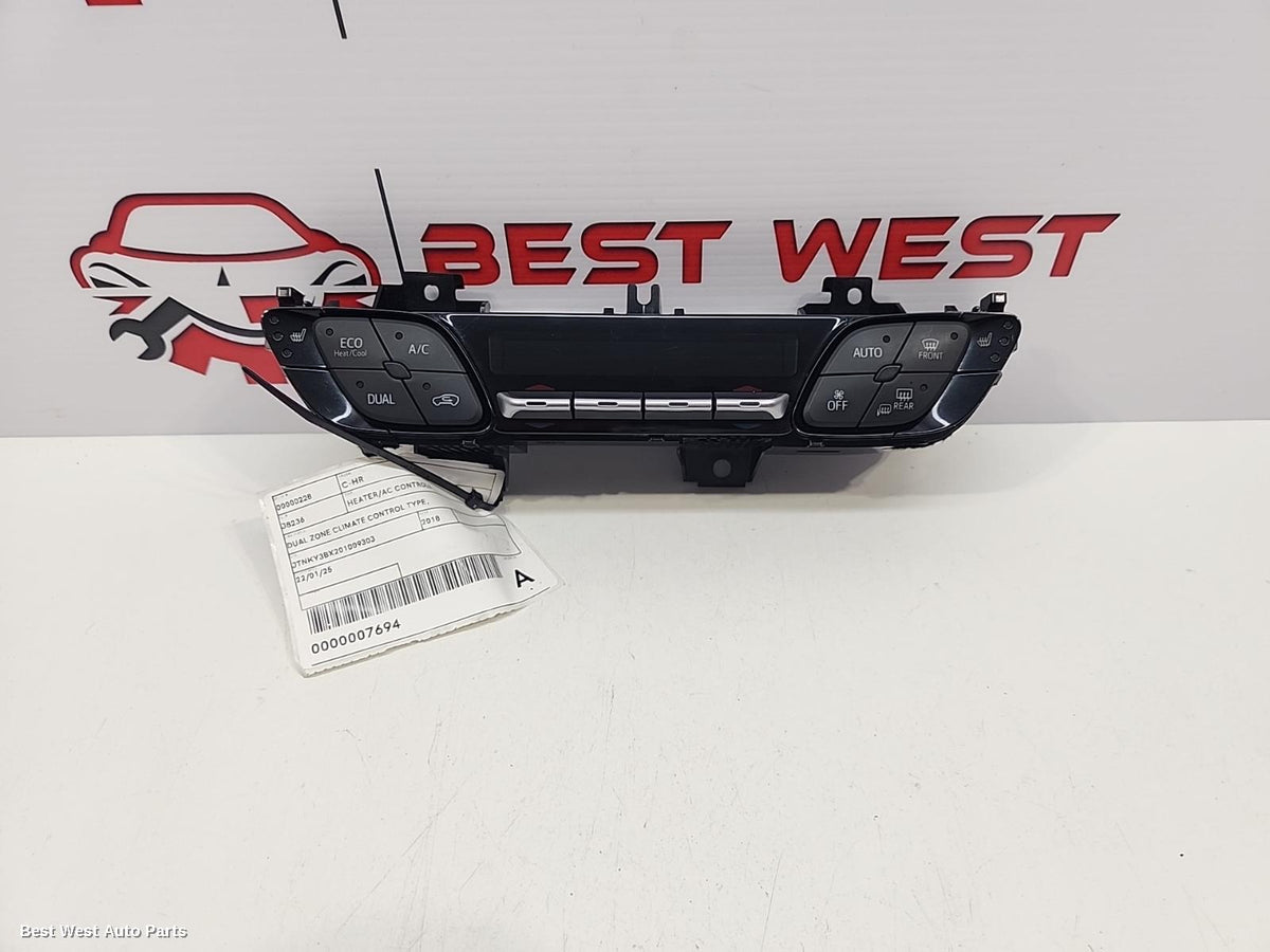 2018 TOYOTA C-HR Heater/Ac Controls