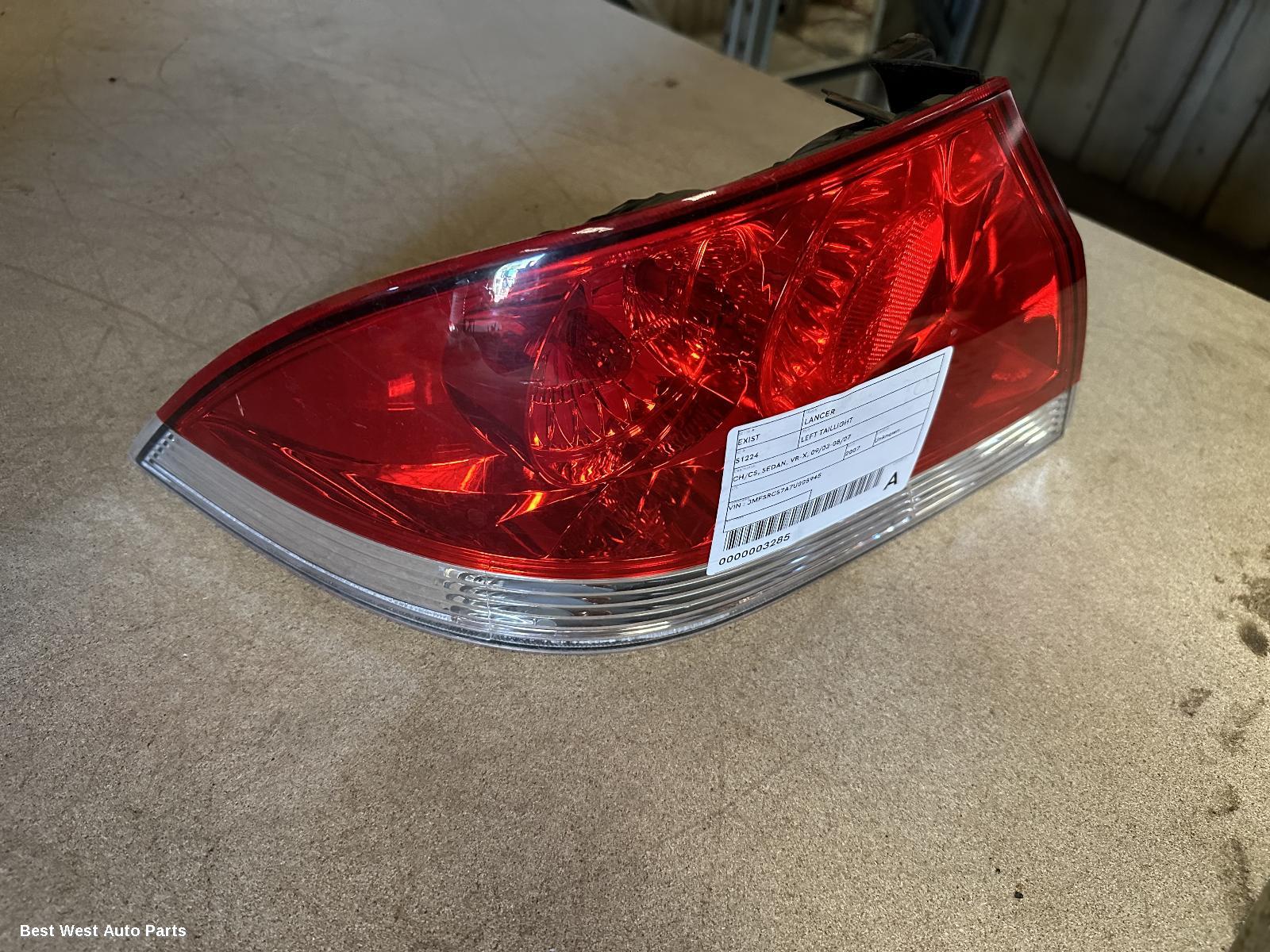 2007 MITSUBISHI LANCER Left Taillight