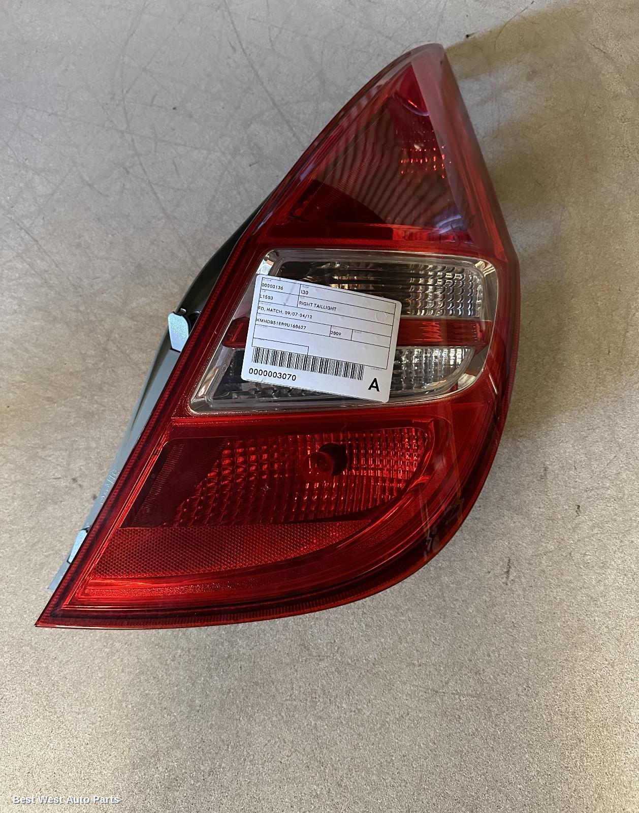 2009 HYUNDAI I30 Right Taillight