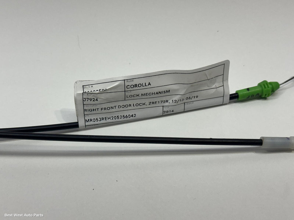 2014 TOYOTA COROLLA Door/Boot/Gate Lock
