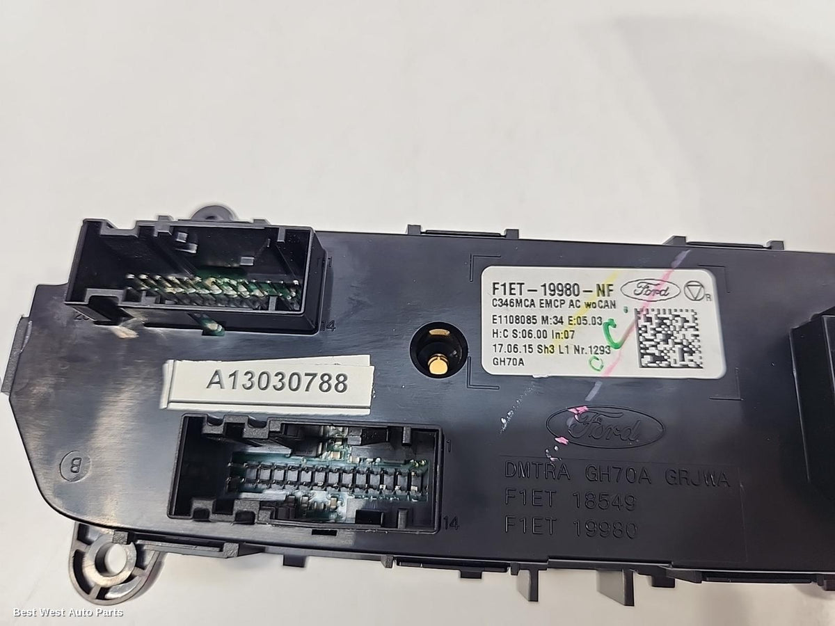 2016 FORD FOCUS Heater/Ac Controls