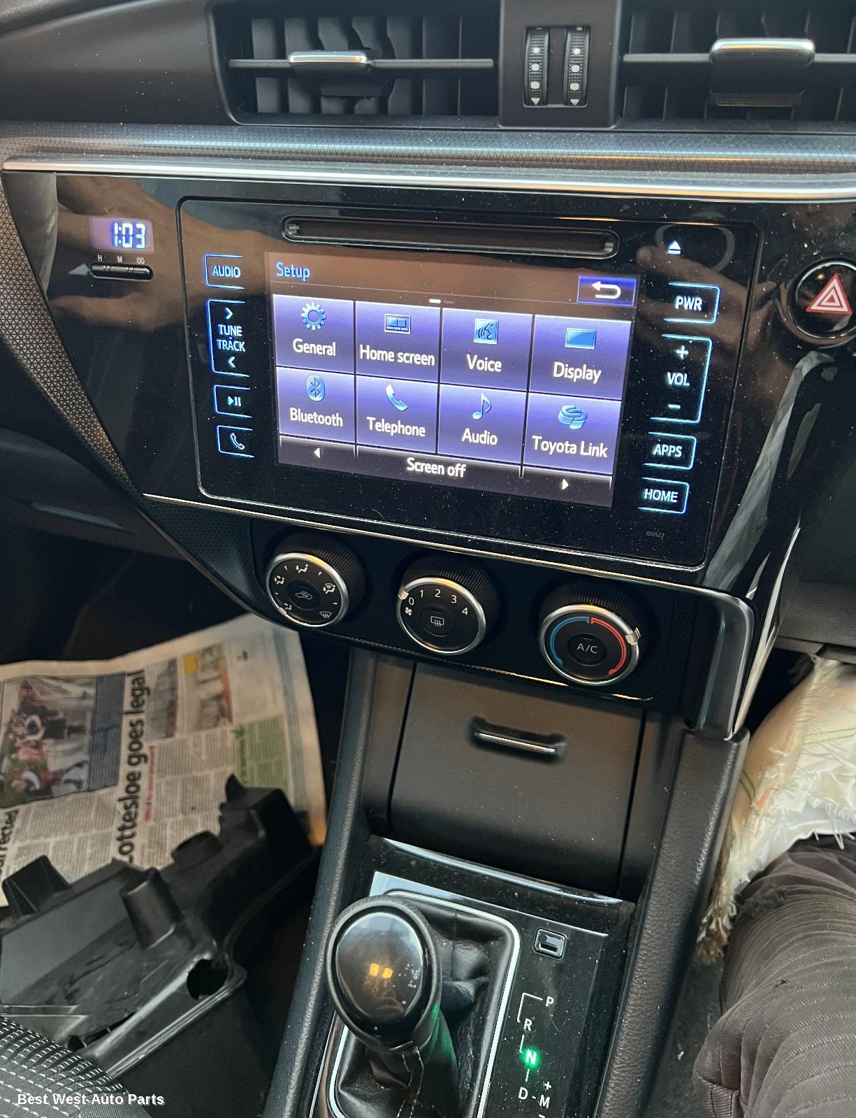 2018 TOYOTA COROLLA Radio/Cd/Dvd/Sat/Tv