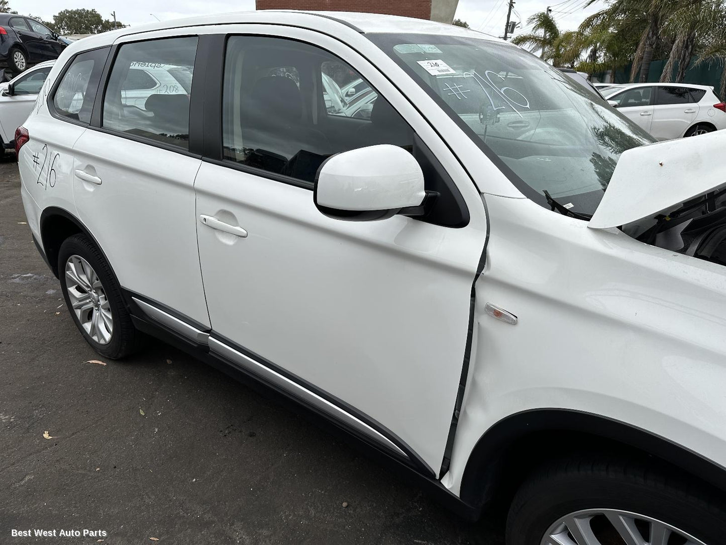 2021 MITSUBISHI OUTLANDER Right Rear Door Window