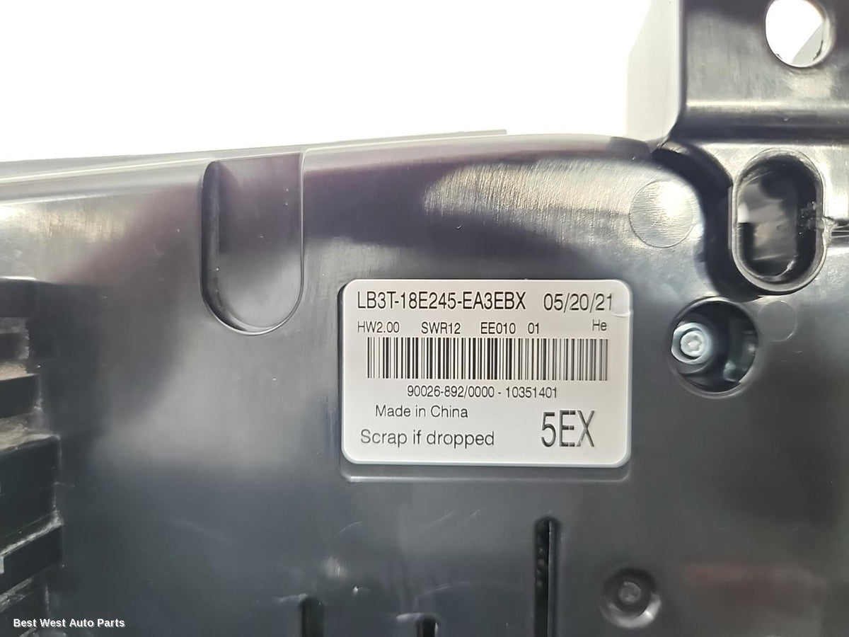 2021 FORD RANGER Heater/Ac Controls