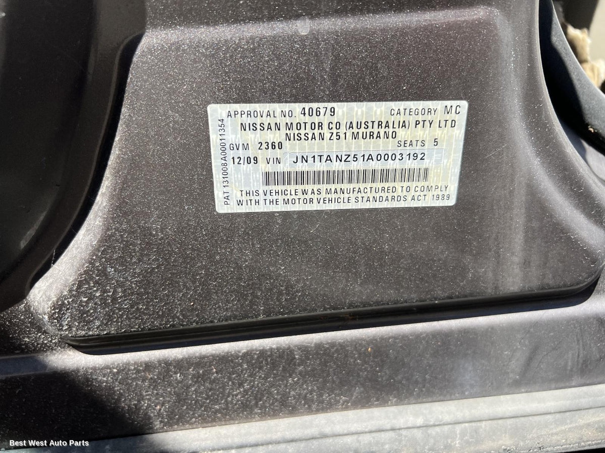 2009 NISSAN MURANO Right Door Mirror