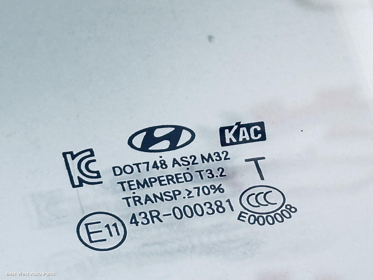 2016 HYUNDAI I30 Left Rear Door Window