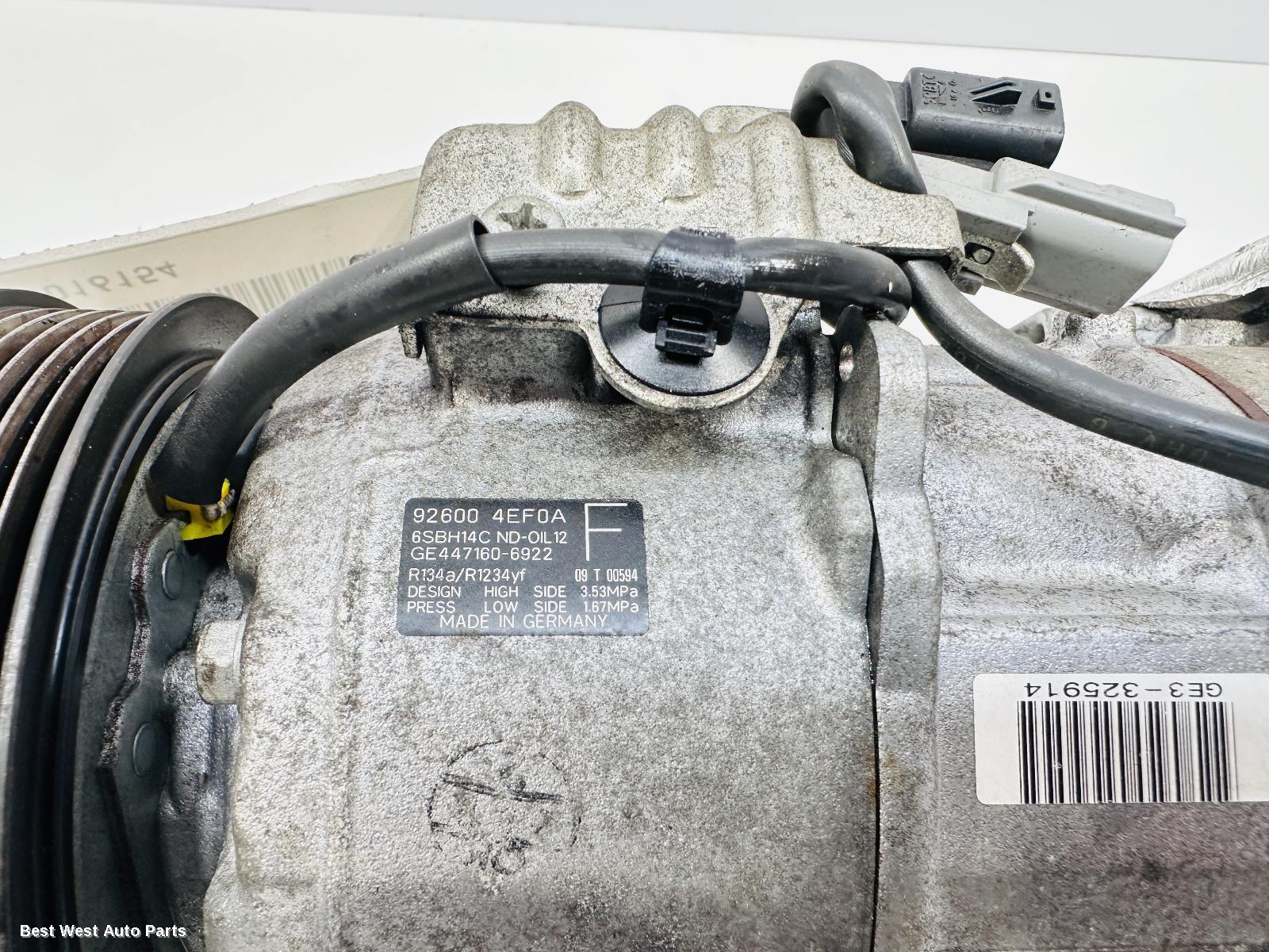 2016 NISSAN QASHQAI A/C Compressor