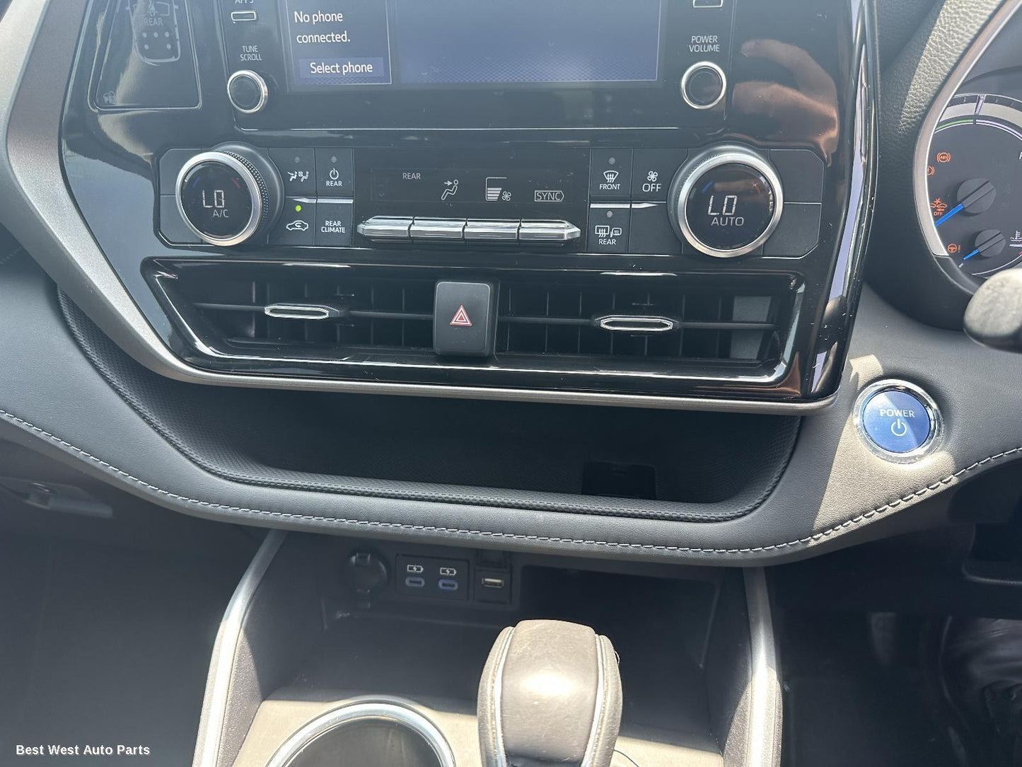 2022 TOYOTA KLUGER Heater/Ac Controls