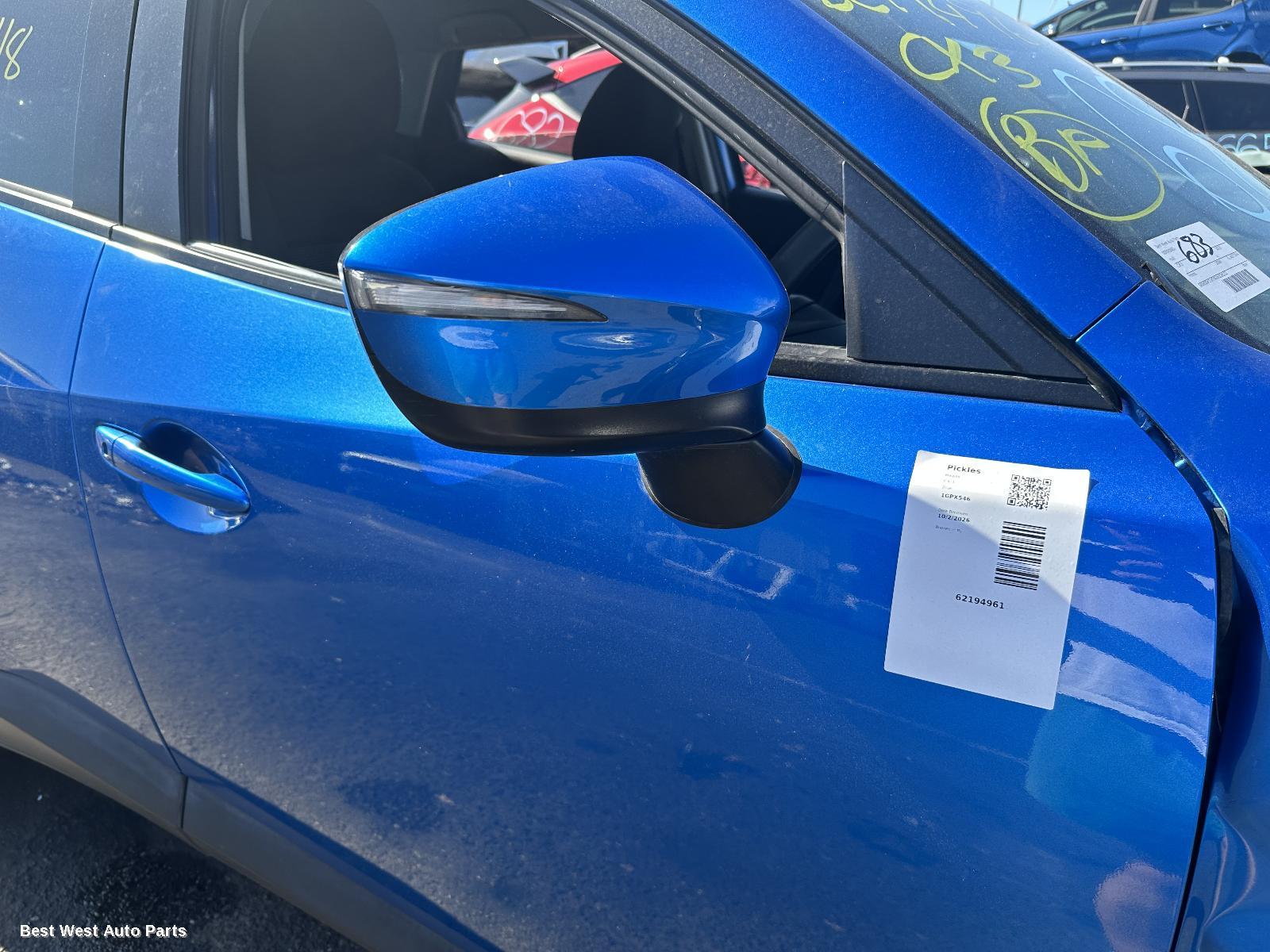 2018 MAZDA CX3 Right Rear Door Window
