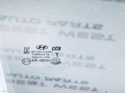 2017 HYUNDAI I30 Right Front Door Window