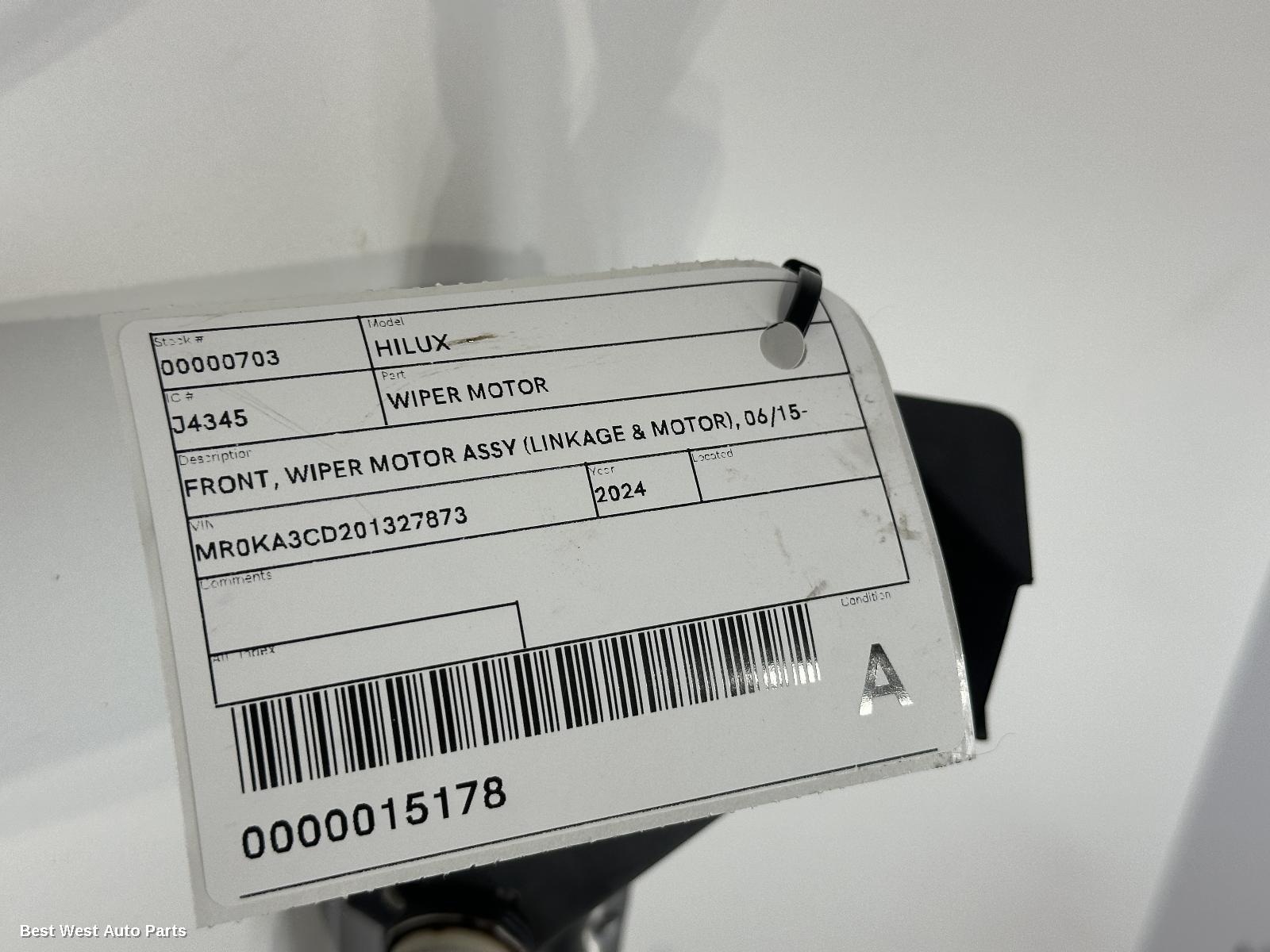 2024 TOYOTA HILUX Wiper Motor